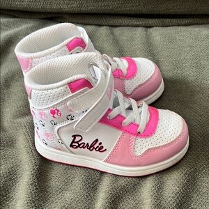 Barbie Pink and White Toddler Sneakers